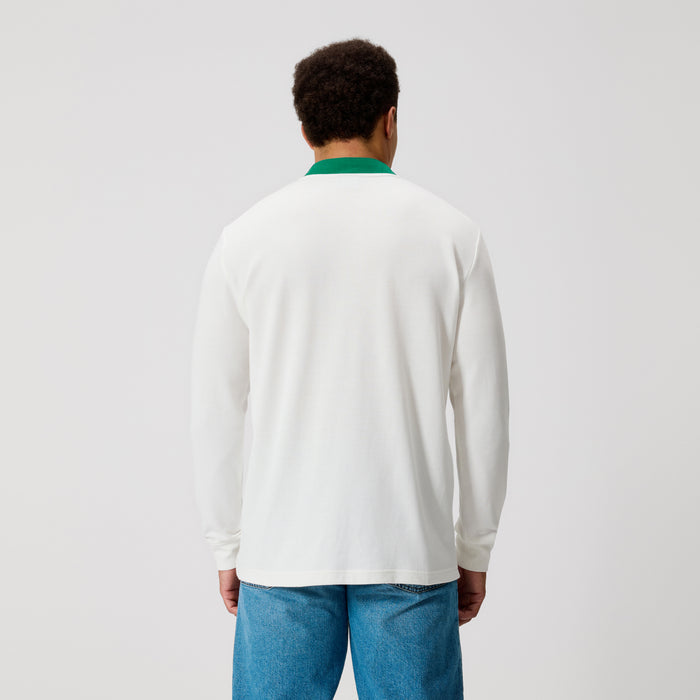 Mens Ireland Alternative Long Sleeved Classic Jersey White/Green