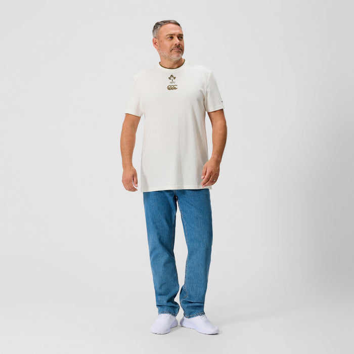 Mens Ireland Team Cotton Tee Cream Marl