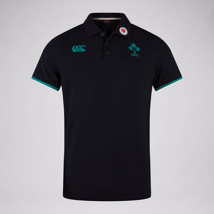 Mens Ireland Team Polo Shirt Black/Green