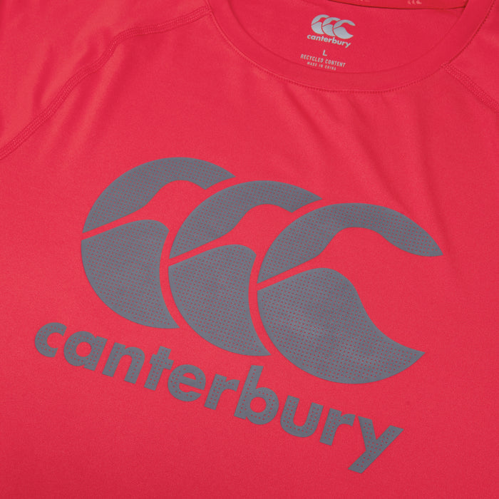 Mens Large Logo Superlight Tee Red