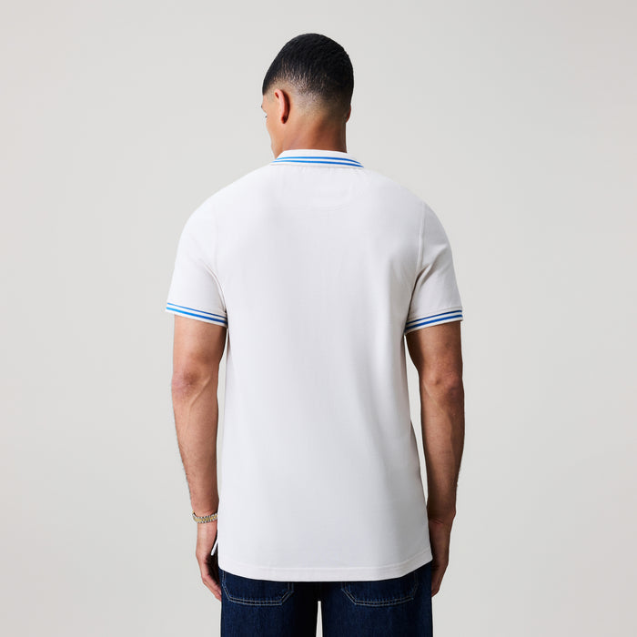 Mens Solid Pique Polo Shirt Grey