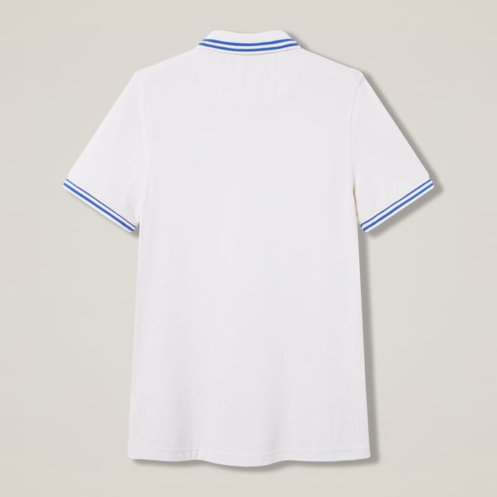 Mens Solid Pique Polo Shirt Grey