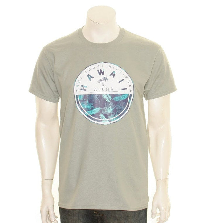 MENS T-SHIRT / ALOHA TWO PALMS