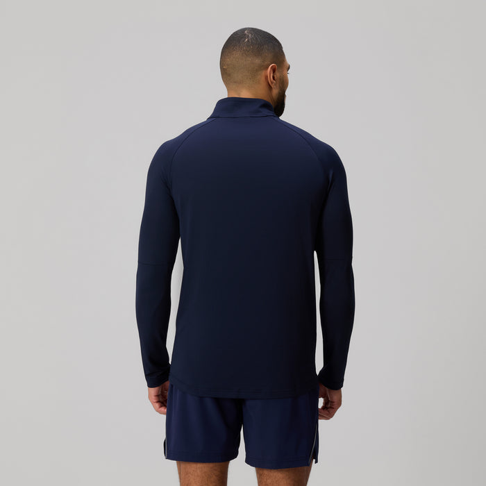 Mens Tempo 1/4 Zip Tee Navy