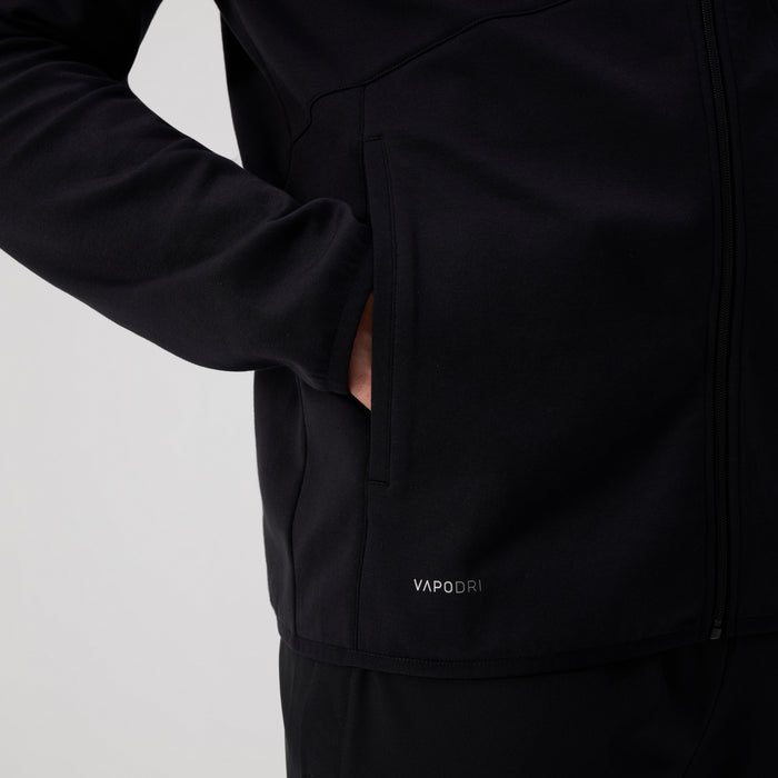 Mens Tempo+ Full-Zip Hoodie Black