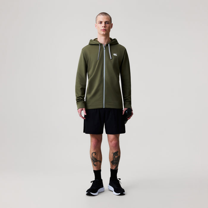 Mens Tempo+ Full-Zip Hoody Green