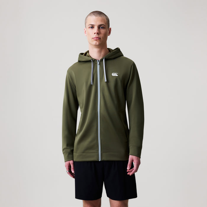 Mens Tempo+ Full-Zip Hoody Green
