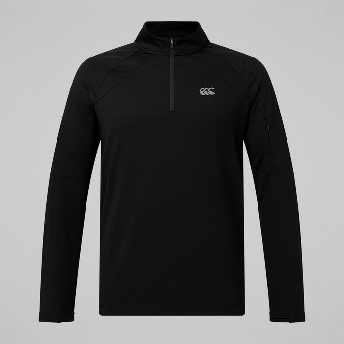 Mens Tempo Quarter-Zip Black