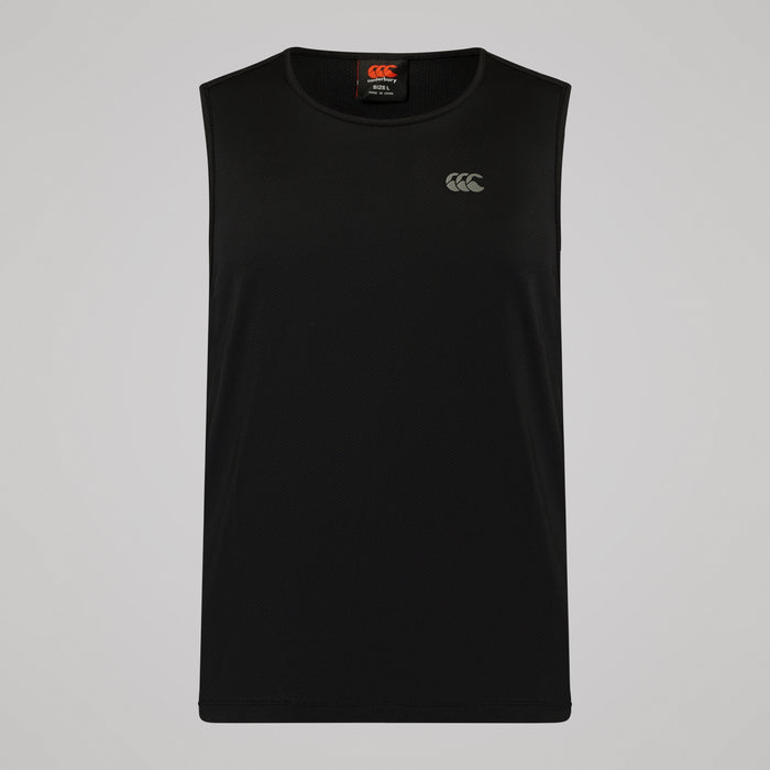 Mens Tempo Singlet Black