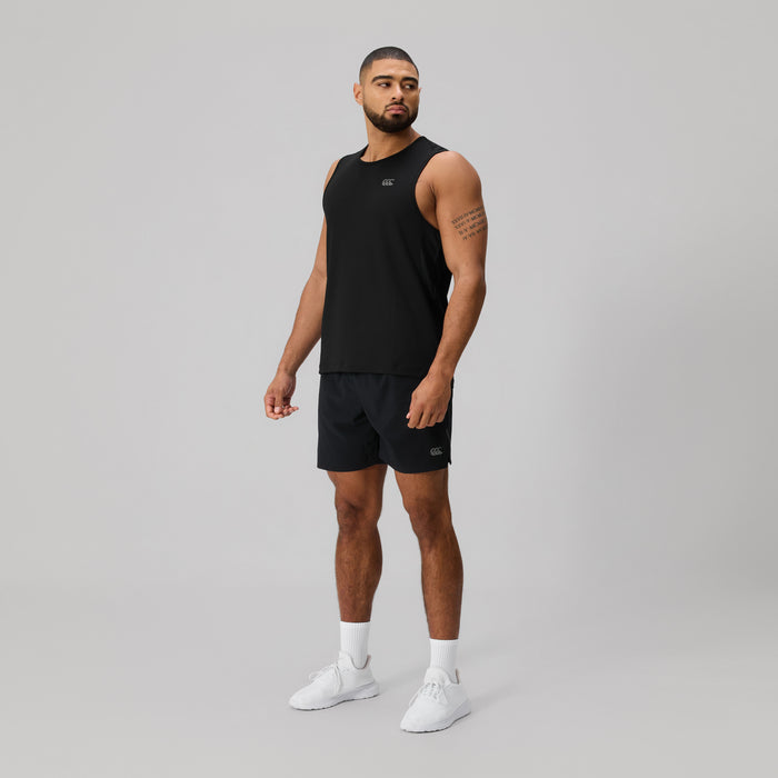 Mens Tempo Singlet Black
