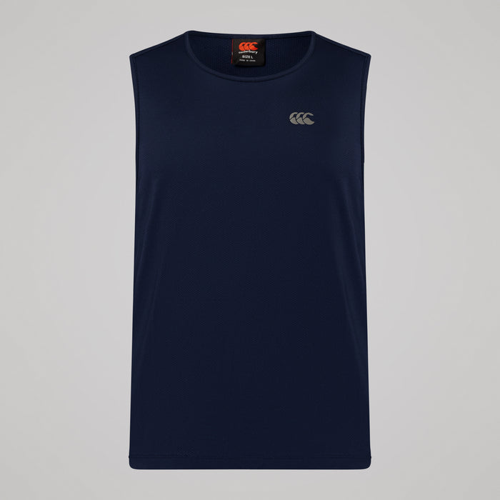 Mens Tempo Singlet Navy