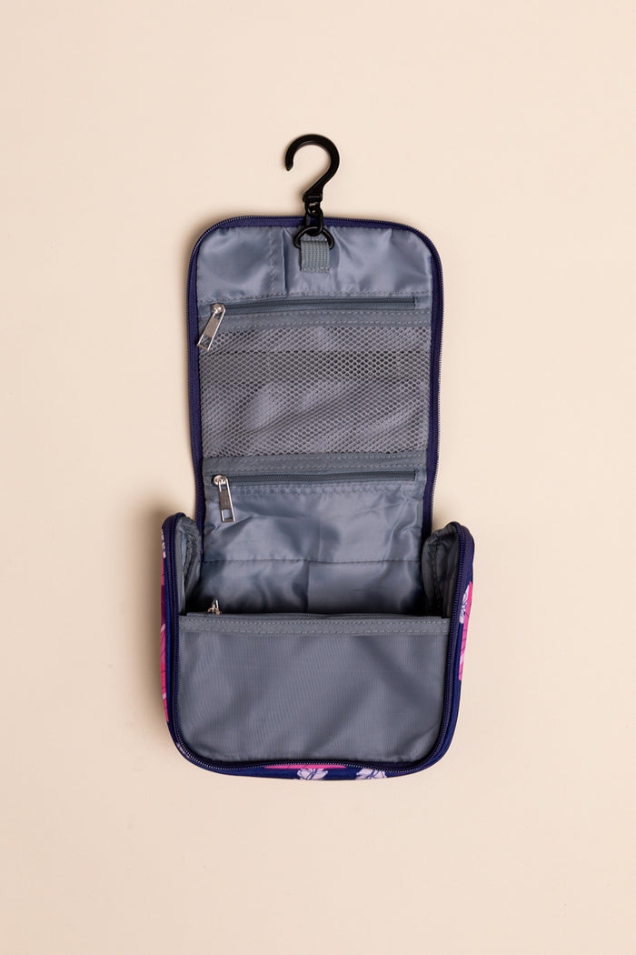 Mini Toiletry Bag - Navy Woven Lei