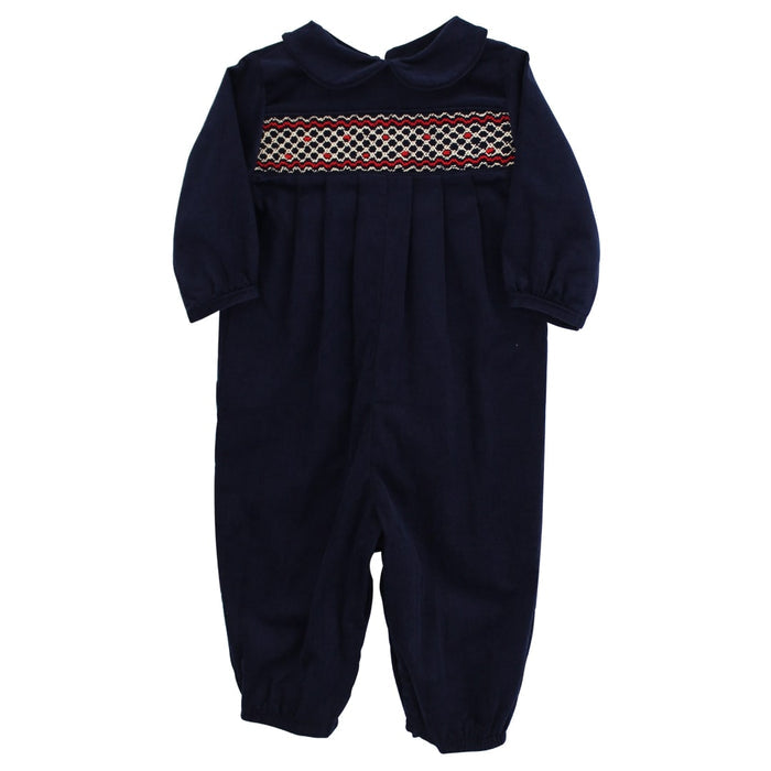 Navy Cord Geometric - Dressy Bubble Long