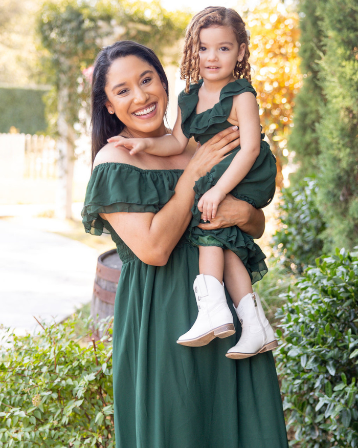 Nellie Ruffle Maxi Dress - Hunter