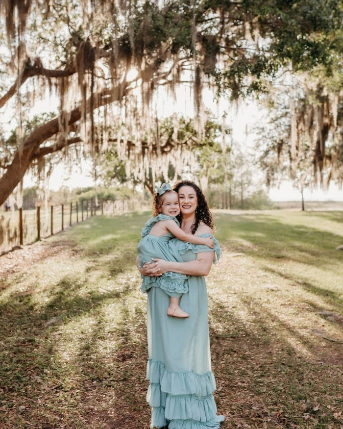 Nellie Ruffle Maxi Dress - Sage product_type - Bailey's Blossoms