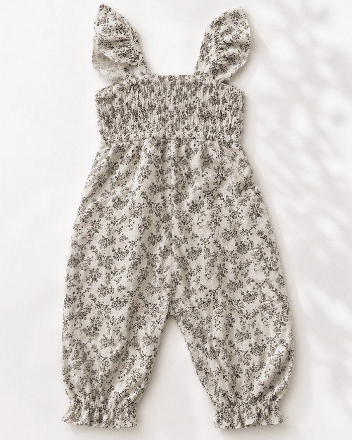 Paisley Smocked Jumpsuit - Antique Rosette product_type - Bailey's Blossoms