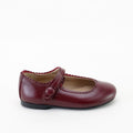 Papanatas Bordeaux Scalloped Mary Jane