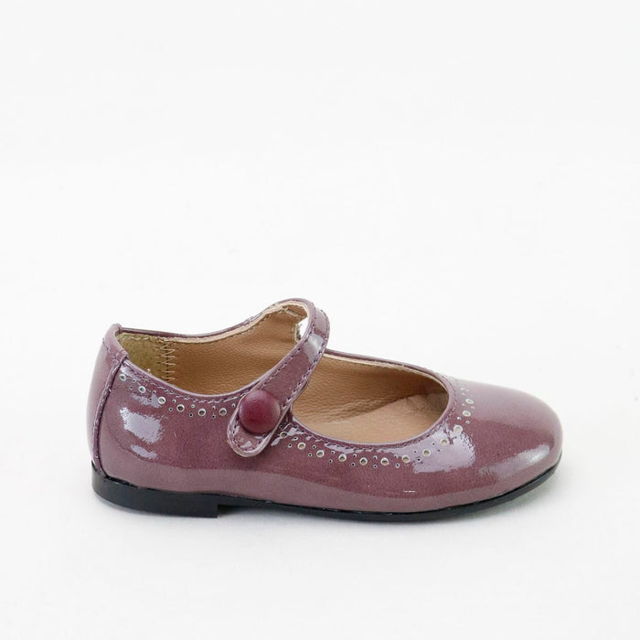 Papanatas Mauve Perf Patent Mary Jane