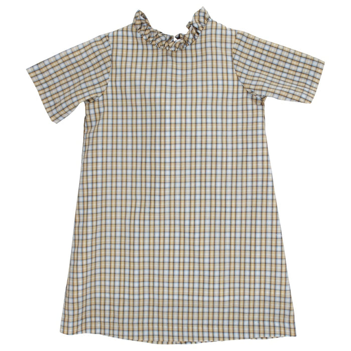 Pecan Plaid with Bison - Aline Dress
