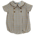 Pecan Plaid with Bison - Dressy Bubble Short