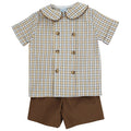 Pecan Plaid with Bison - Dressy Short Set