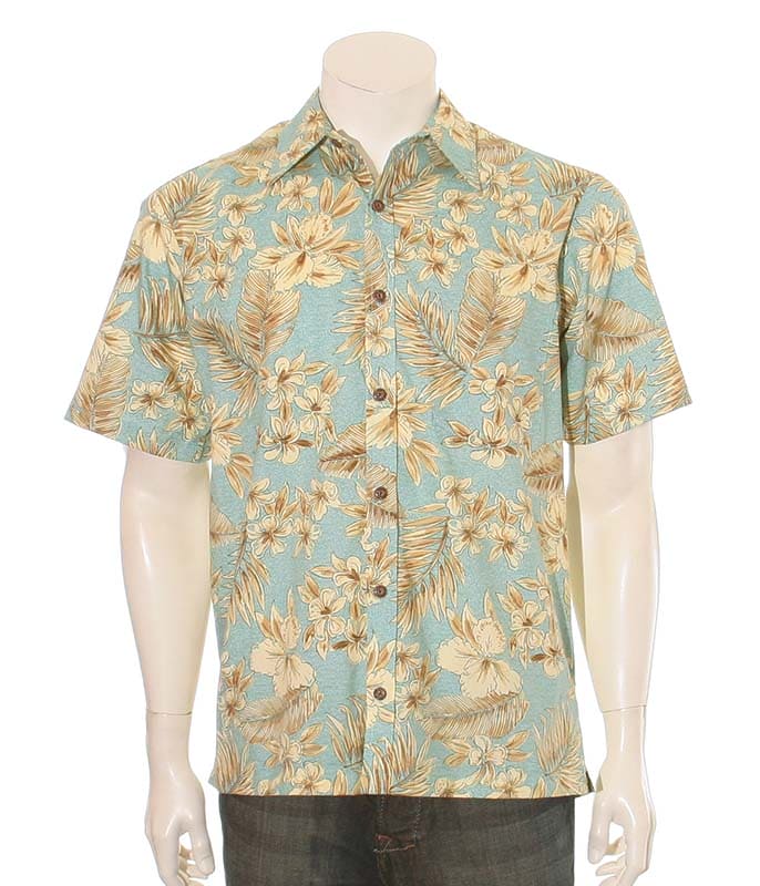 Pen & Ink Botanical Aloha Shirt