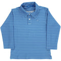 Performance Harry Long Sleeve Polo - Atlantic Blue