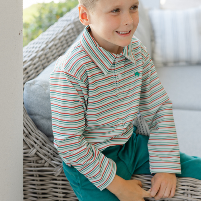 Performance Harry Long Sleeve Polo - Holly