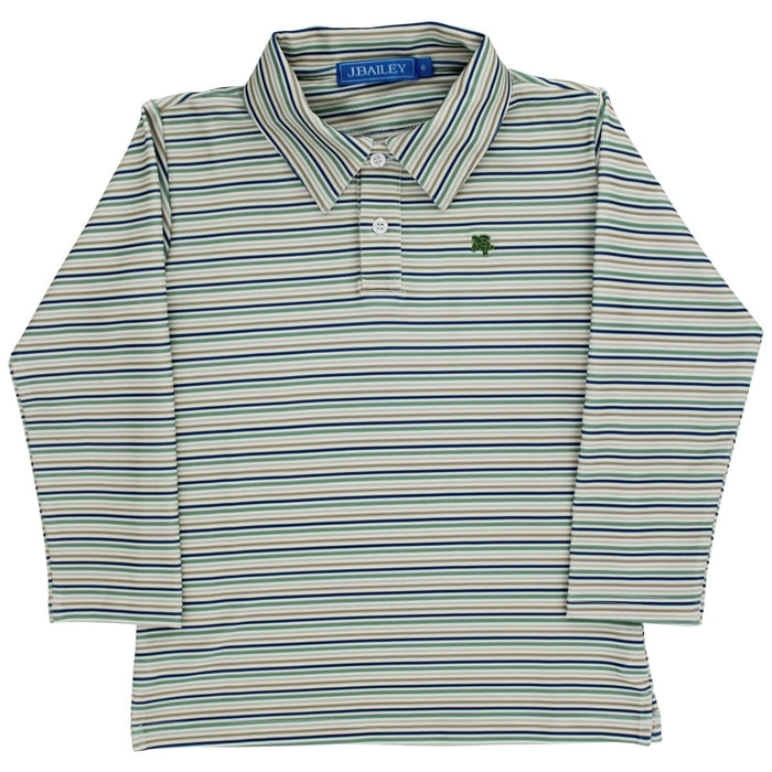 Performance Harry Long Sleeve Polo - Olive