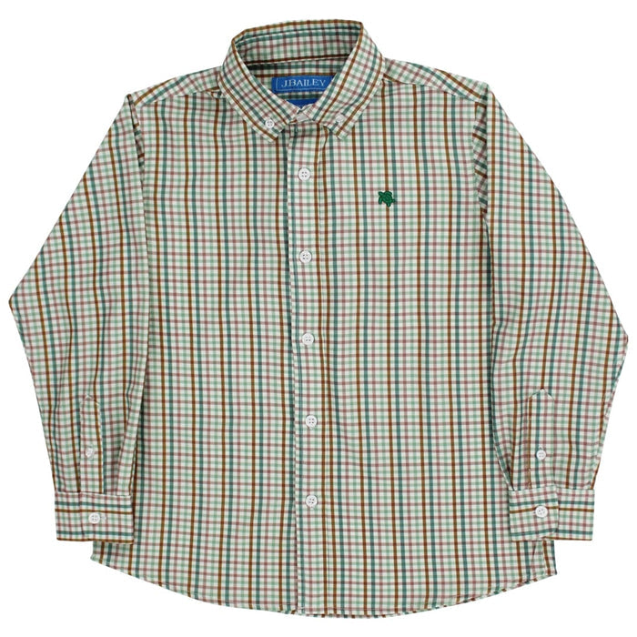 Performance Roscoe Button Down Shirt - Acorn Plaid