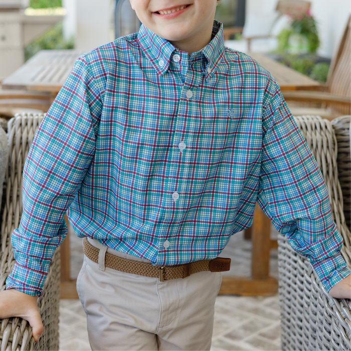 Performance Roscoe Button Down Shirt - Cabin Plaid