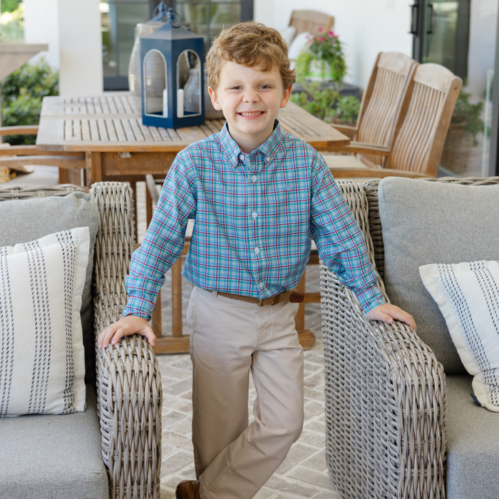 Performance Roscoe Button Down Shirt - Cabin Plaid