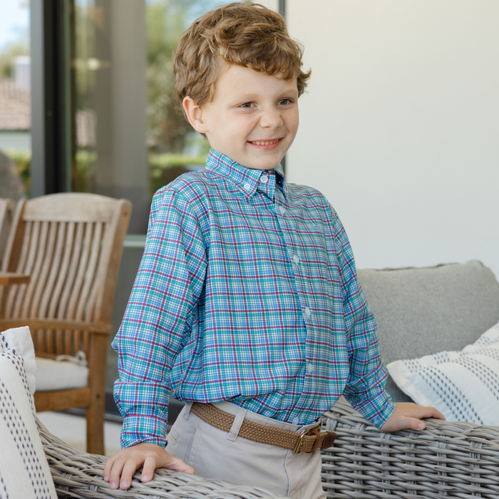 Performance Roscoe Button Down Shirt - Cabin Plaid