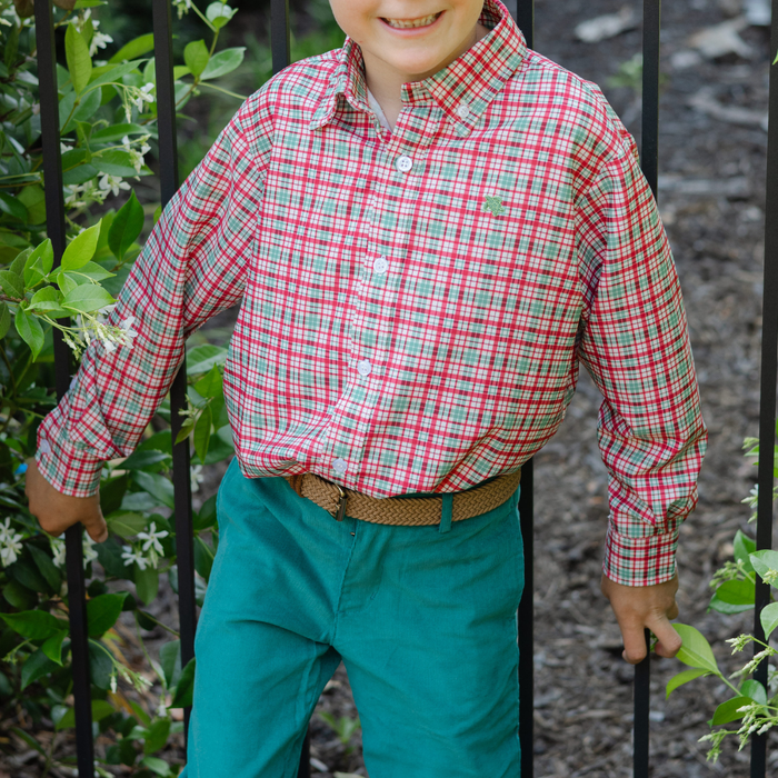Performance Roscoe Button Down Shirt -  Jolly Plaid