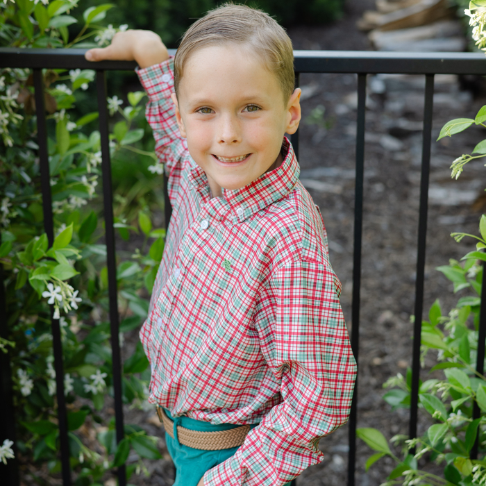 Performance Roscoe Button Down Shirt -  Jolly Plaid