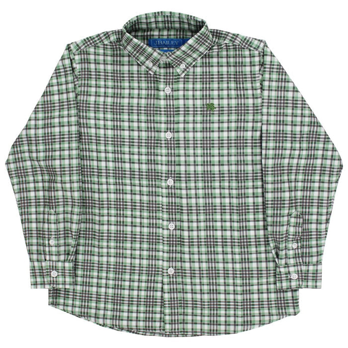Performance Roscoe Button Down Shirt -  Oak Plaid
