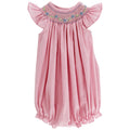 Peri Floral with Pink Check - Bishop Romper