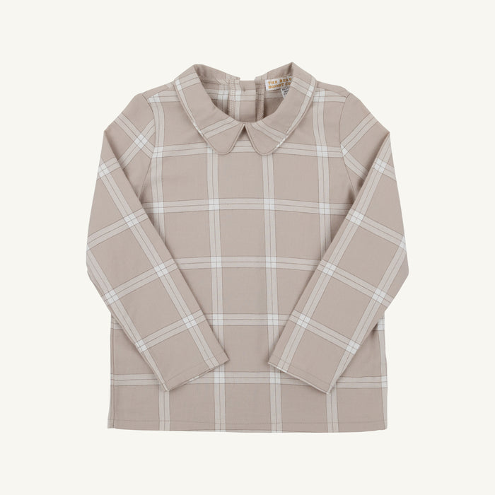 Peter Pan Collared Shirt and Onesie Flannel Thompson Park Plaid