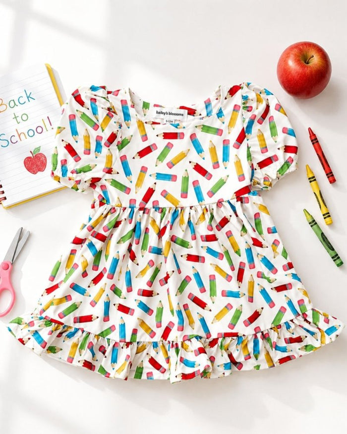 Phoebe Ruffle Dress - School Days product_type - Bailey's Blossoms