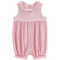Pink Check Seersucker - Romper Short