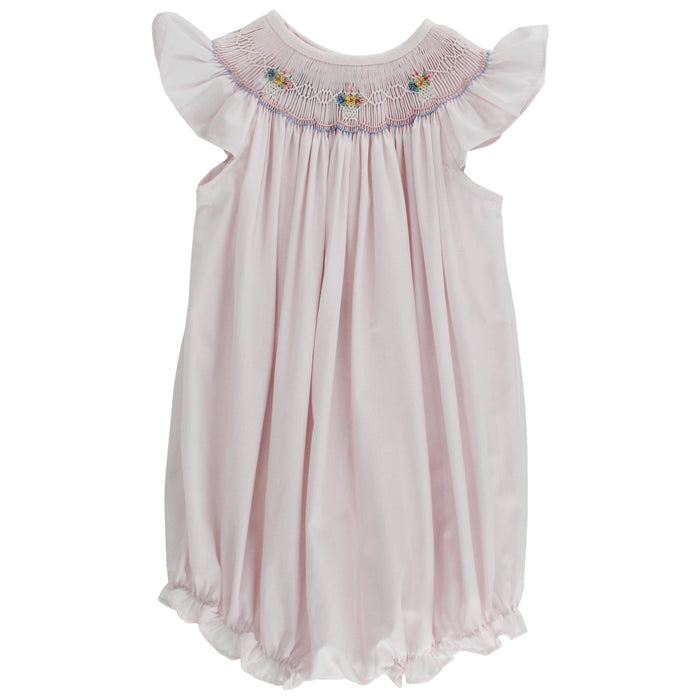 Pink with Bouquet - Bishop Romper