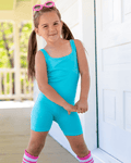 Piper Square Neck Bikeshort Romper - Mint Mist product_type - Bailey's Blossoms