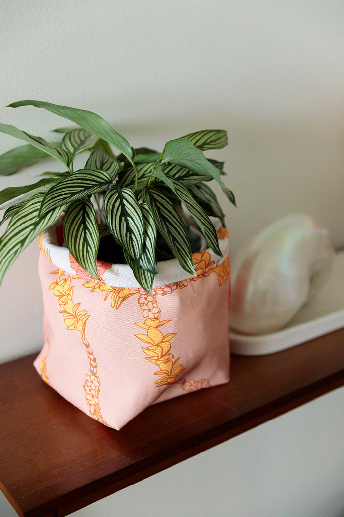 Plant Pot Cover - Sea Salt/Dusk Hapa Lei