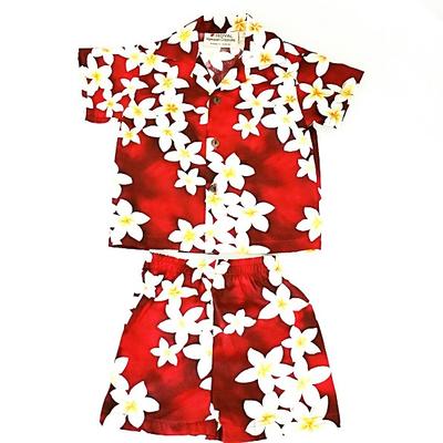 Plumeria Boys Cabana Set(TEH909)
