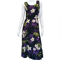 Plumeria Cluster Sylvia Long Dress