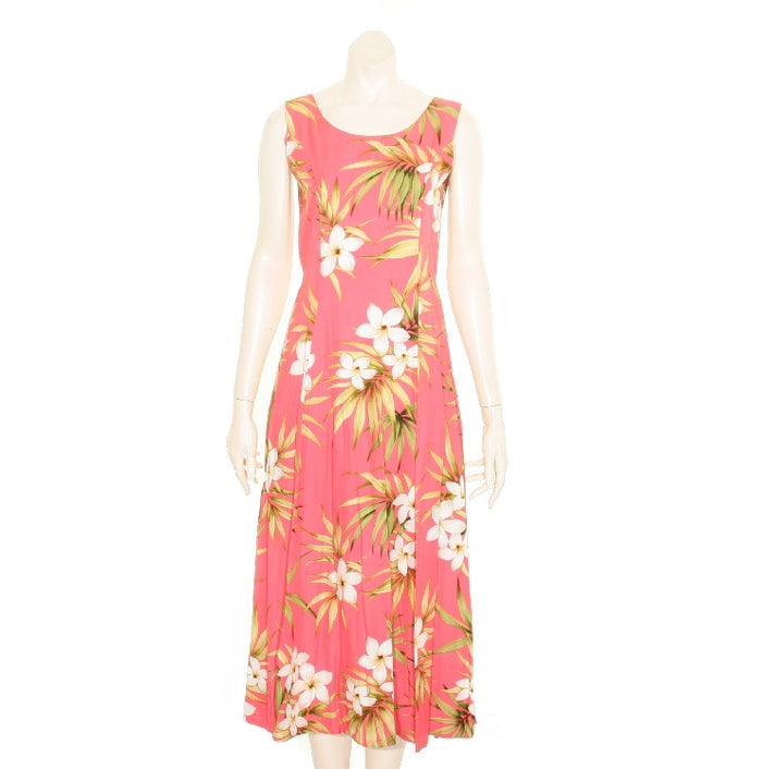 Plumeria Cluster Sylvia Long Dress
