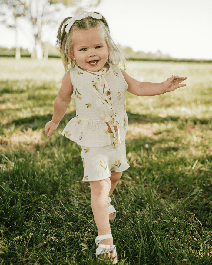 Posie Tie Front Two-Piece Set - Buttercup Bloom product_type - Bailey's Blossoms