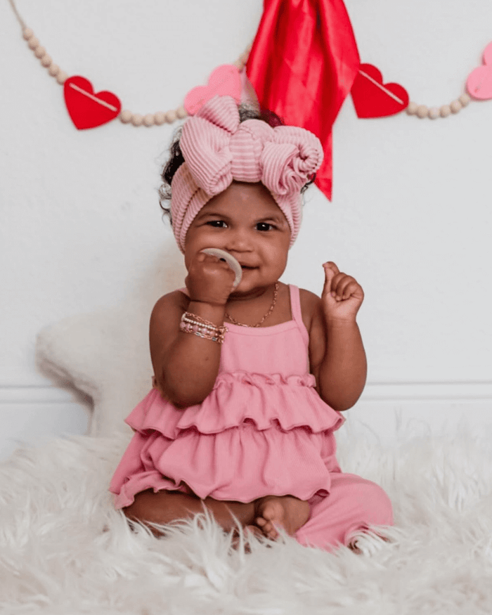 Presley Ruffle Tank Two - Piece Set - Pink #product_type - Bailey's Blossoms