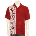 Prince Kuhio Aloha Shirt Burgundy