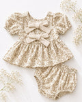 Quinn Bow-Back Top & Bloomer Set - Wisteria Smoke product_type - Bailey's Blossoms